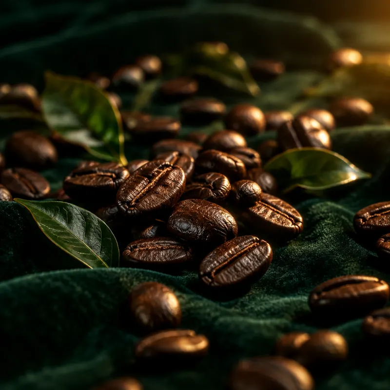 Roasted coffee beans